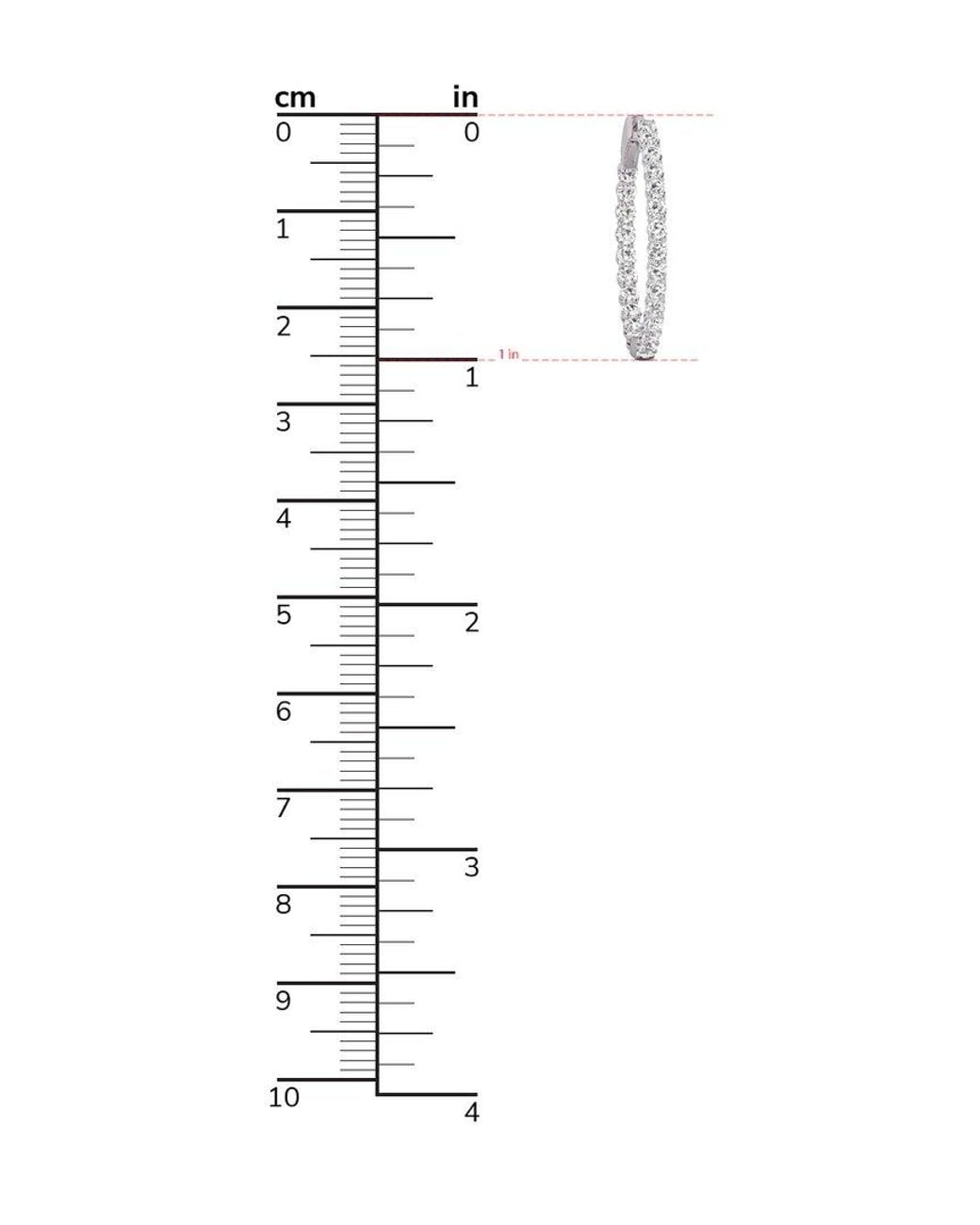 Diana M White Diana M. Fine Jewelry 14k 5.00 Ct. Tw. Lab Grown Diamond Hoops