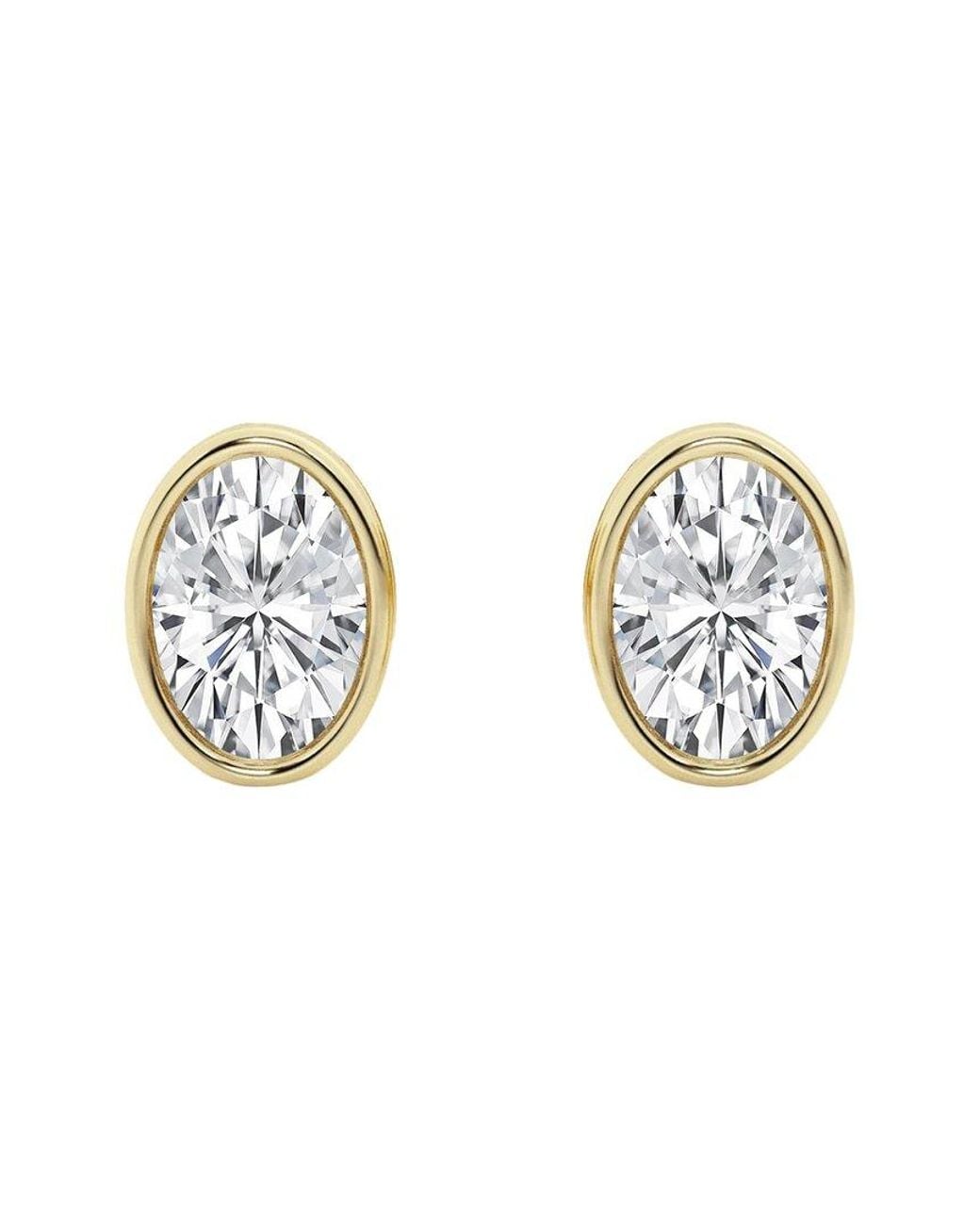 Lab Grown Diamonds Metallic 14K 1.00 Ct. Tw. Lab-Grown Diamond Studs