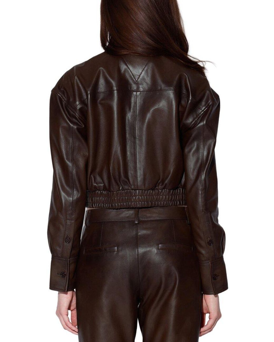 Walter Baker Brown Irma Leather Jacket