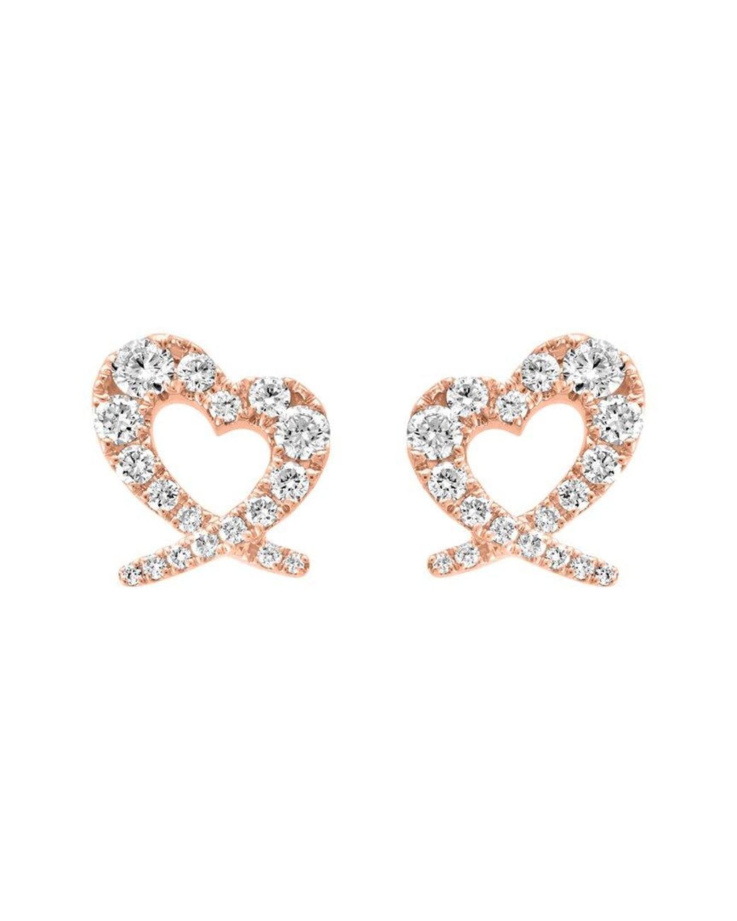 Effy Fine Jewelry White 14K Rose 0.81 Ct. Tw. Diamond Earrings