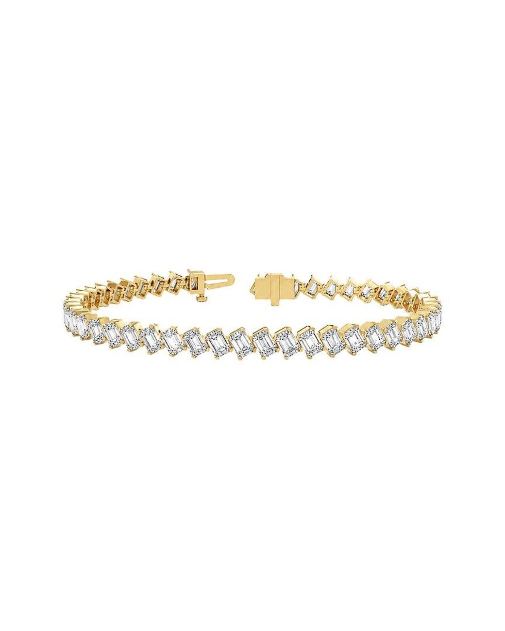 Lab Grown Diamonds White 14K 9.60 Ct. Tw. Lab-Grown Diamond Tennis Bracelet
