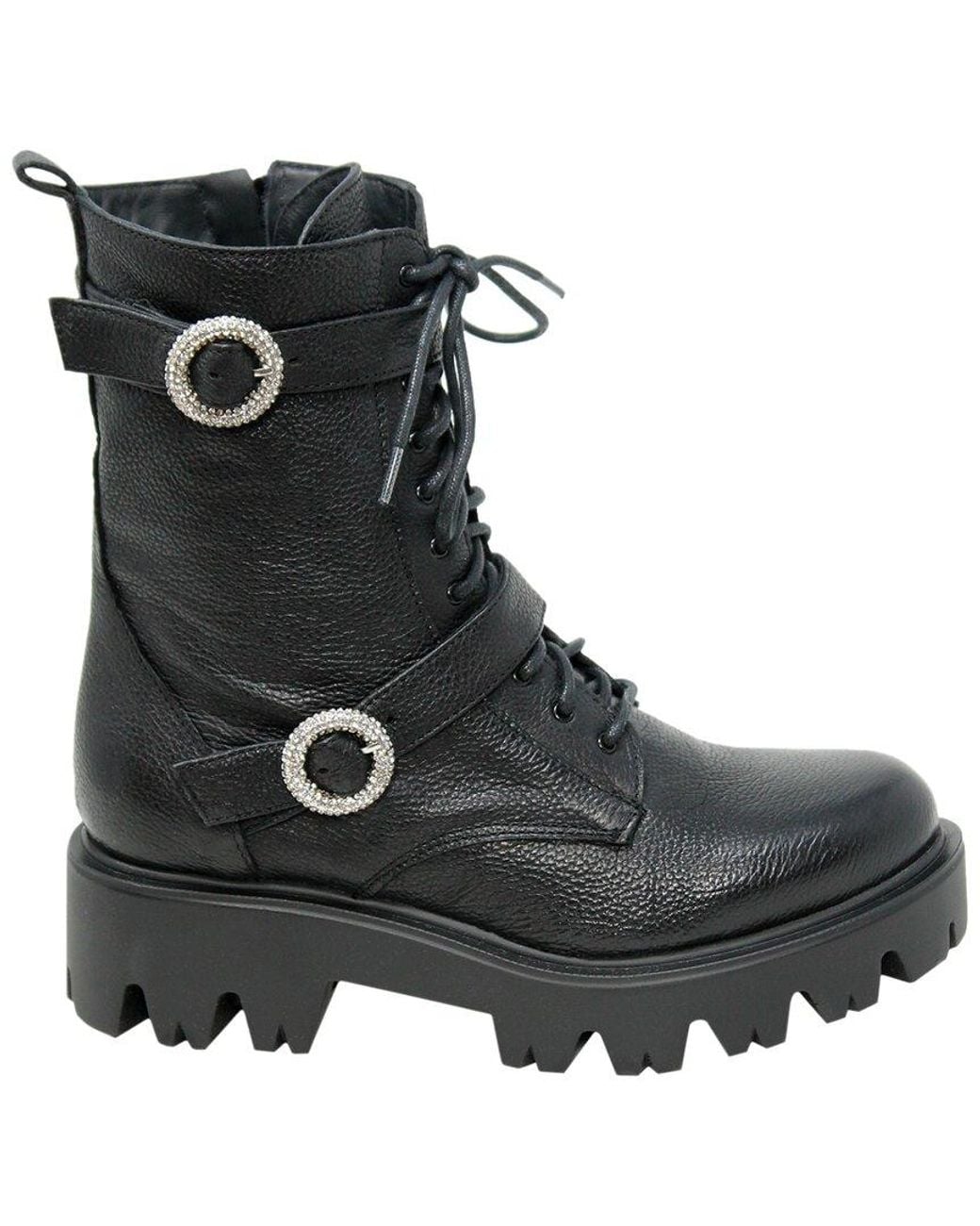 Charles David Black Hacker Leather Boot