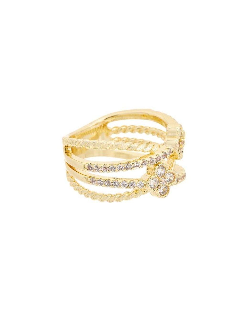 Juvell White Plated Cz Ring
