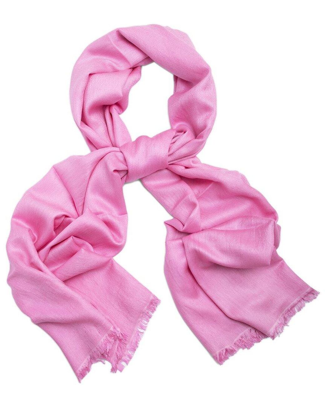 Saachi Pink Cashmere & Silk-blend Scarf