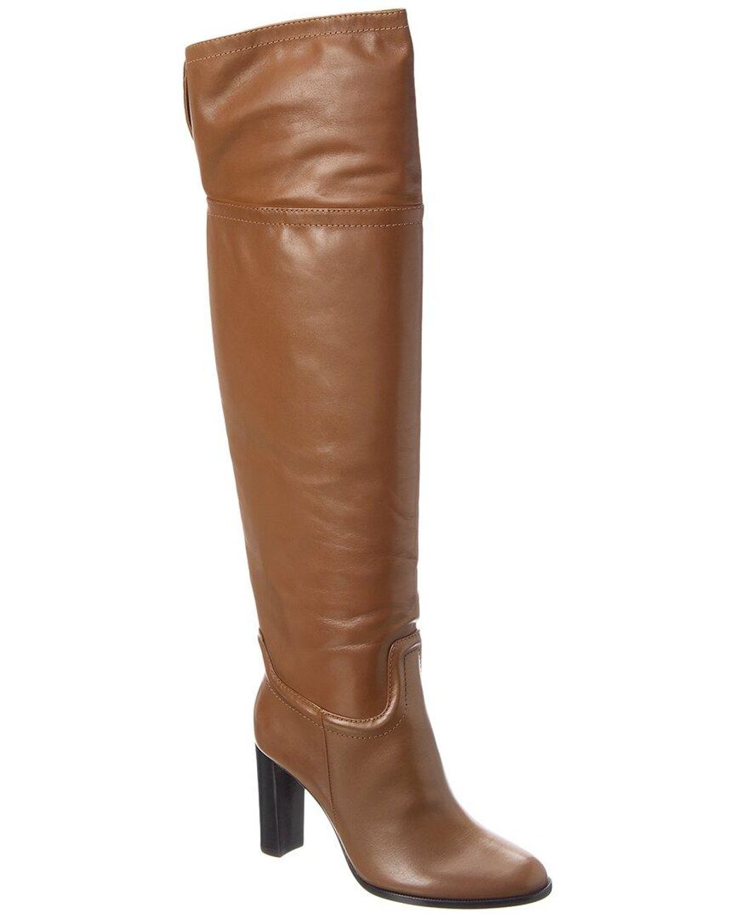 Alexandre Birman Brown Lauren 90 Leather Over-the-knee Boot