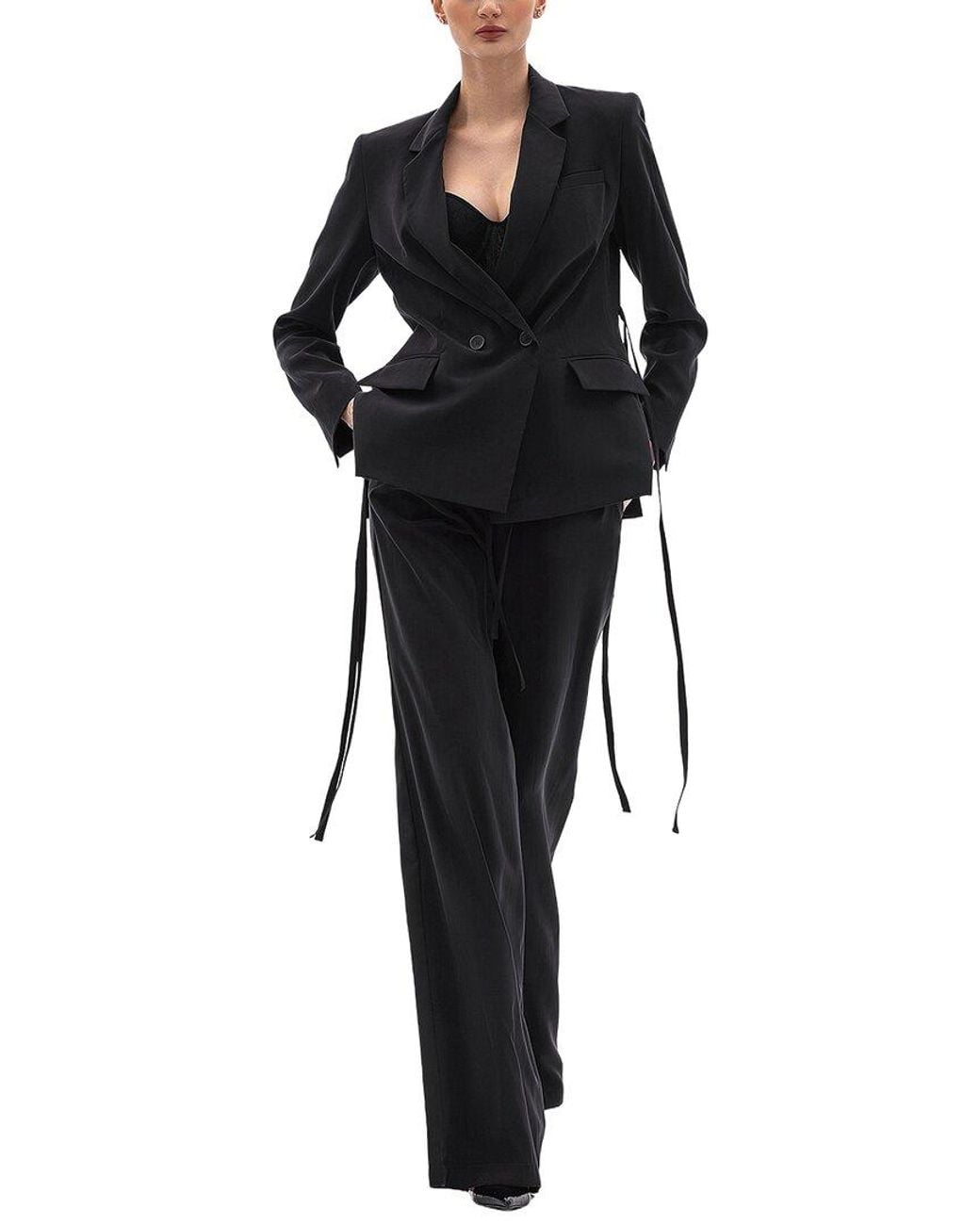 BGL Black 2Pc Jacket & Pant Set