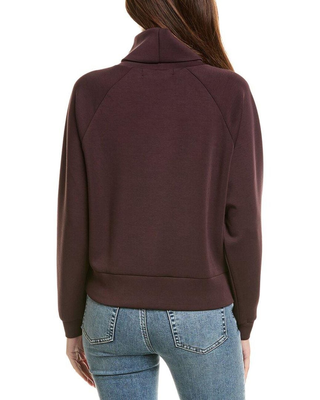 Vintage Havana Red Luxe Cloud Cowl Neck Top