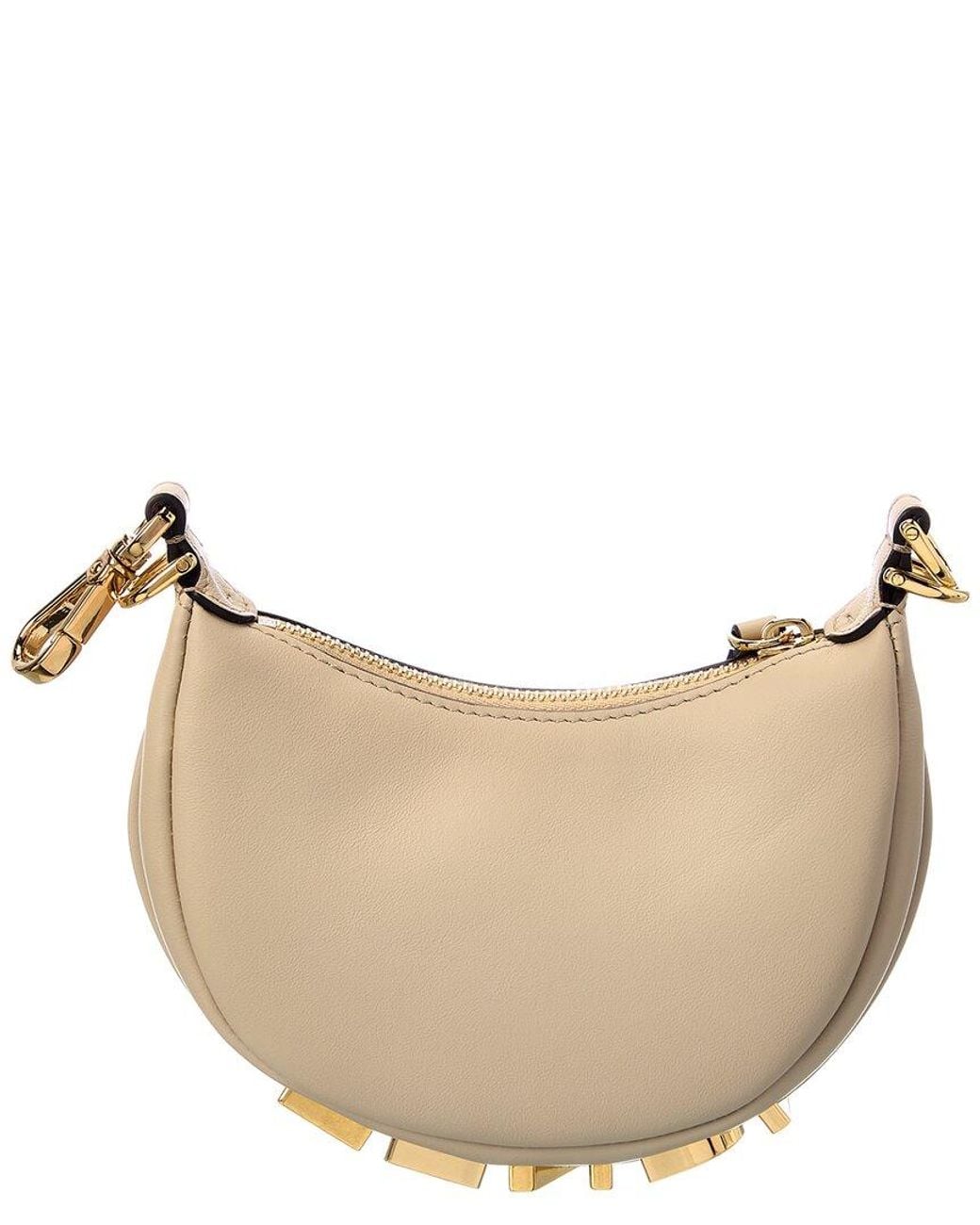 Fendi Natural Graphy Nano Leather Bag Charm