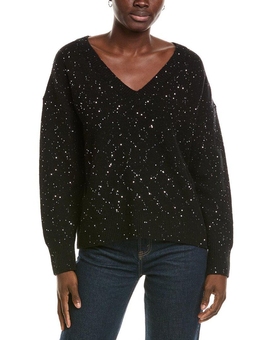 Michael Stars Black Francis V-neck Sweater