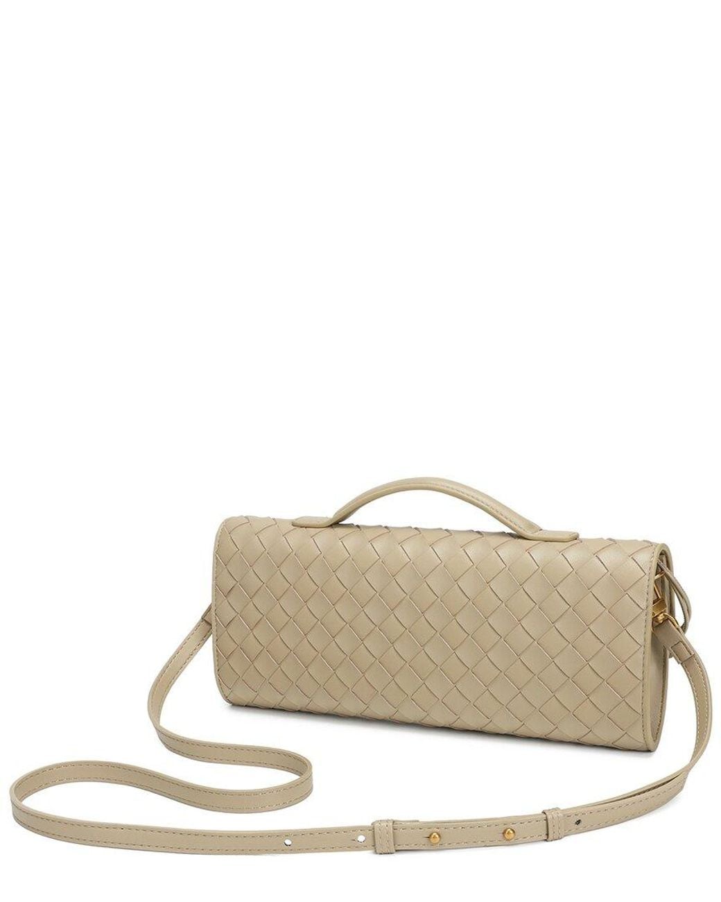 Tiffany & Fred Paris Natural Woven Leather Crossbody