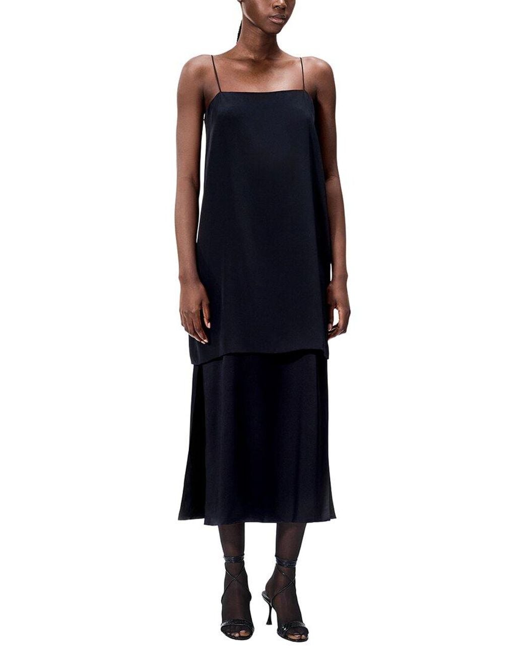Adam Lippes Blue Nina Silk Dress