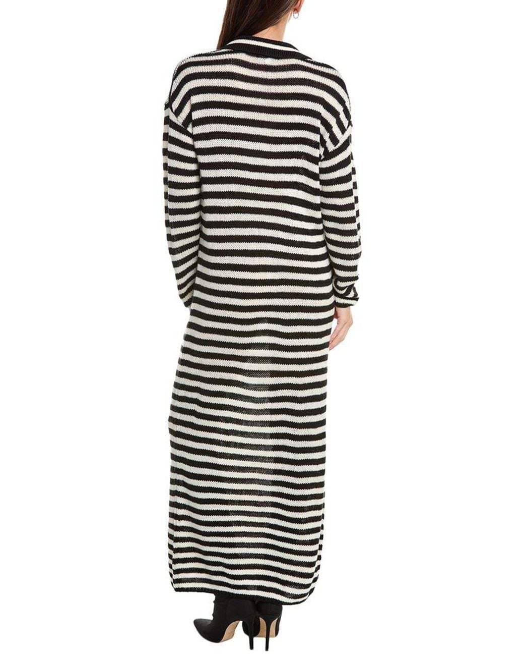 525 America Black Raya Polo Sweaterdress