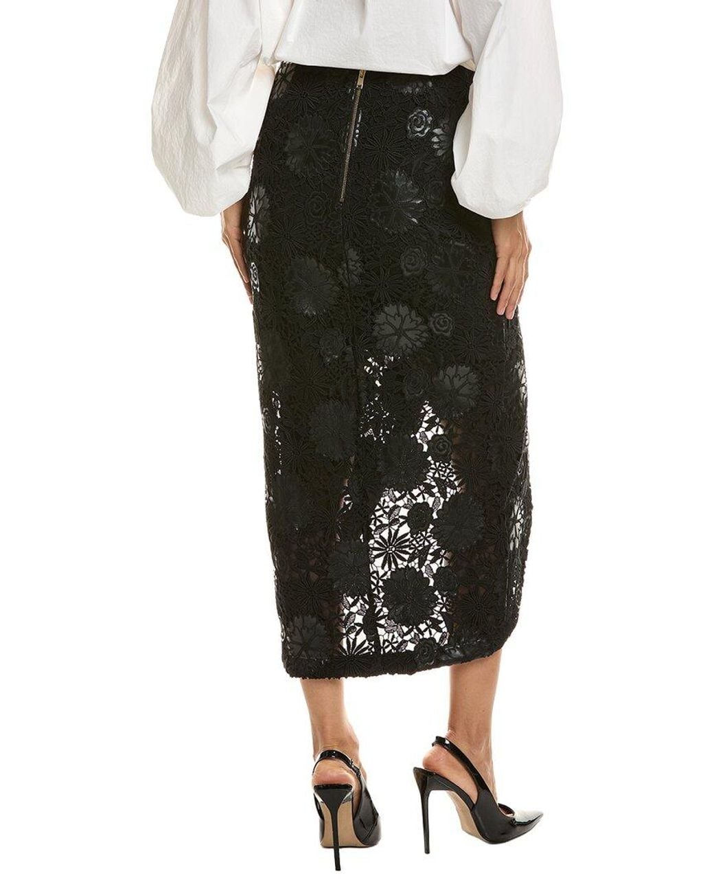 Generation Love Black Amanda Guipure Skirt