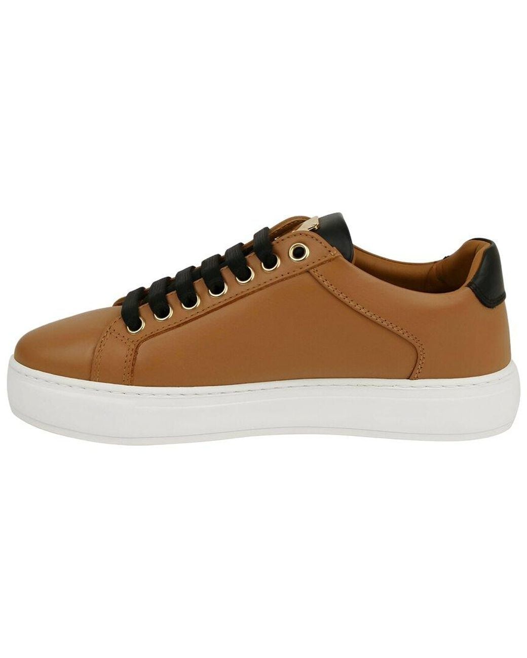 MCM Brown Coated Canvas Sneaker