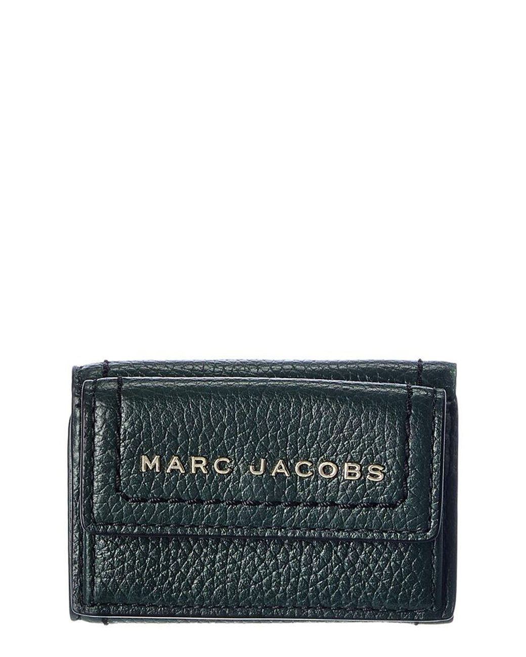 Marc Jacobs The Groove Mini Leather Trifold Wallet in Gray | Lyst