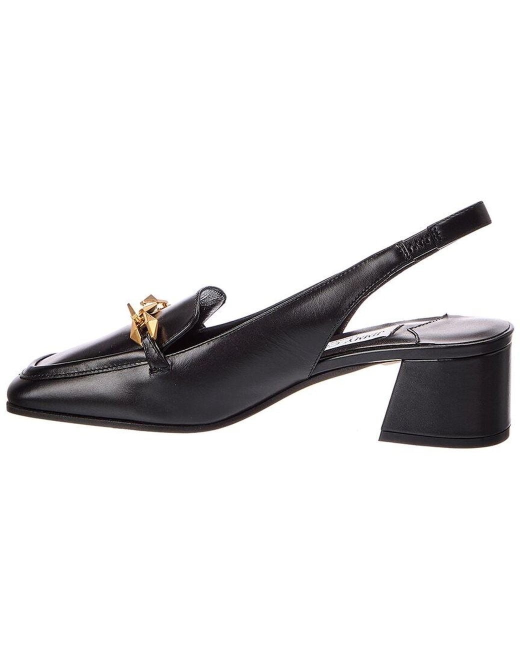 Jimmy Choo Metallic Diamond Tilda Sb 45 Leather Slingback Pump