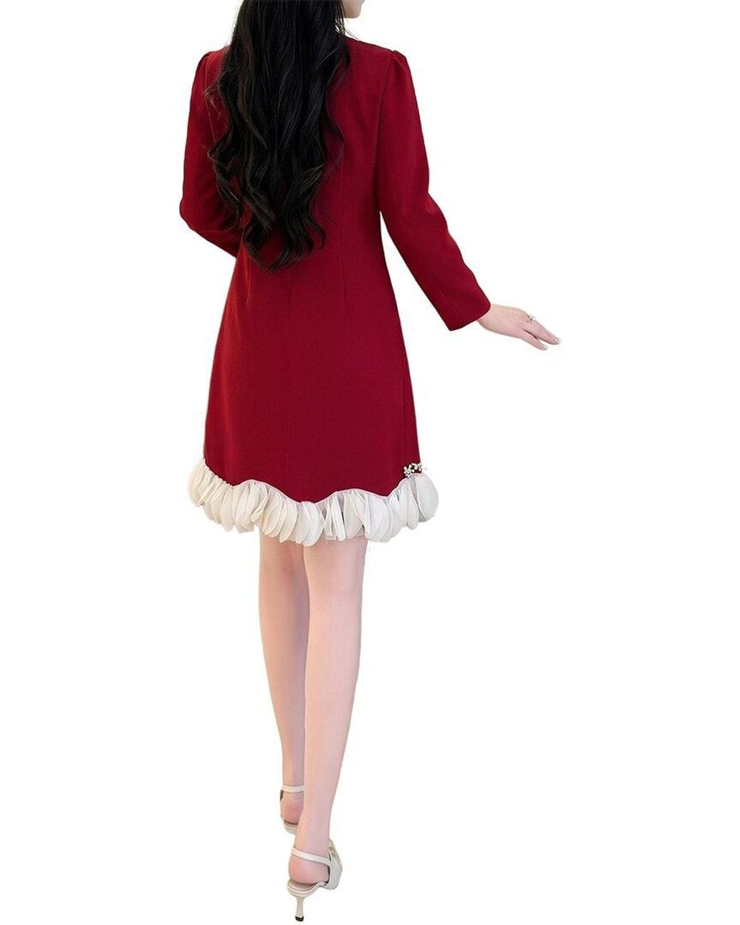 BRC By BURRYCO Red Solid Mini Dress