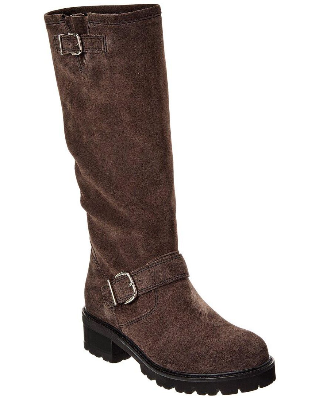 La Canadienne Charlene Oiled Suede Boot in Brown Lyst