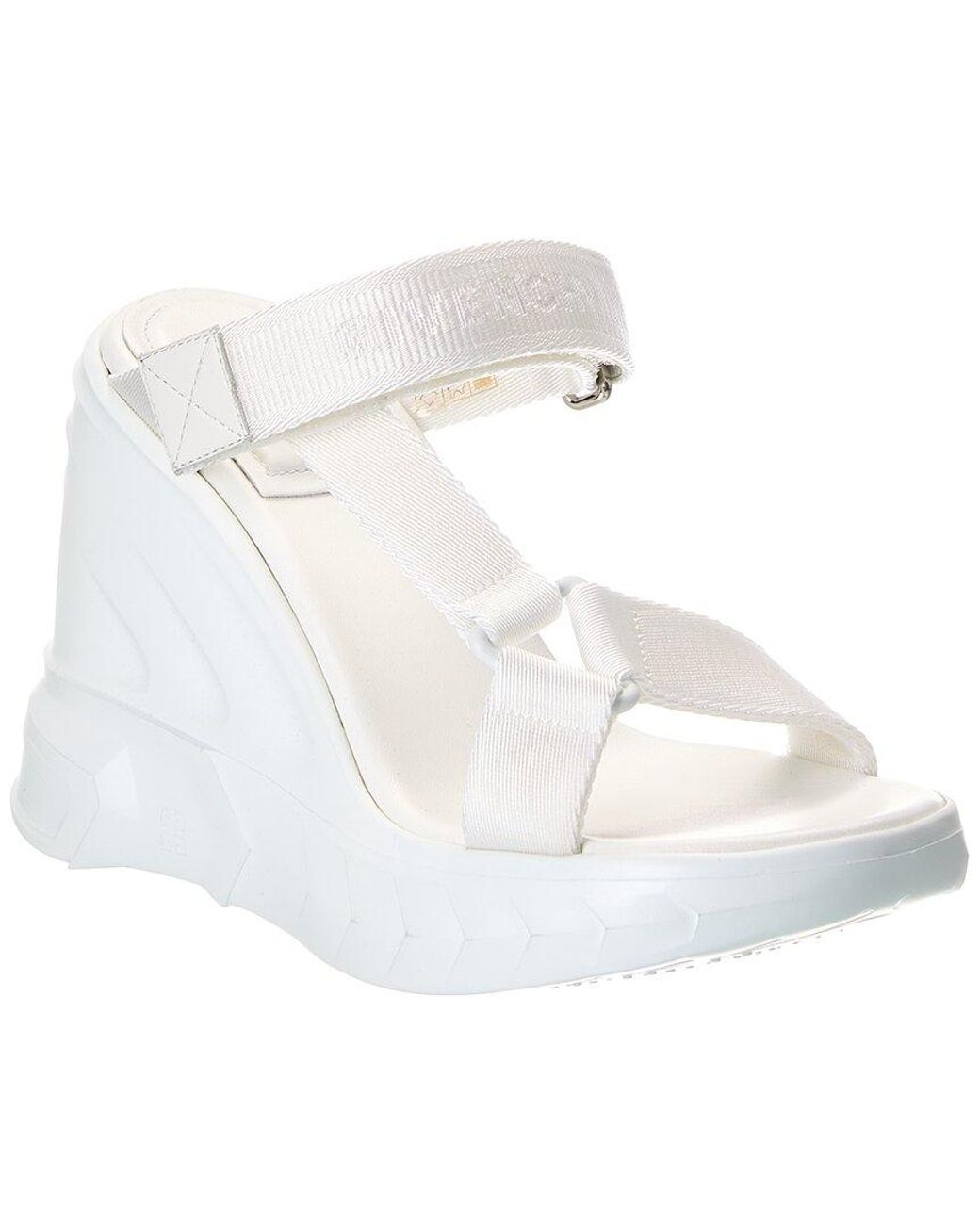 Givenchy White Strap Wedge Sandal