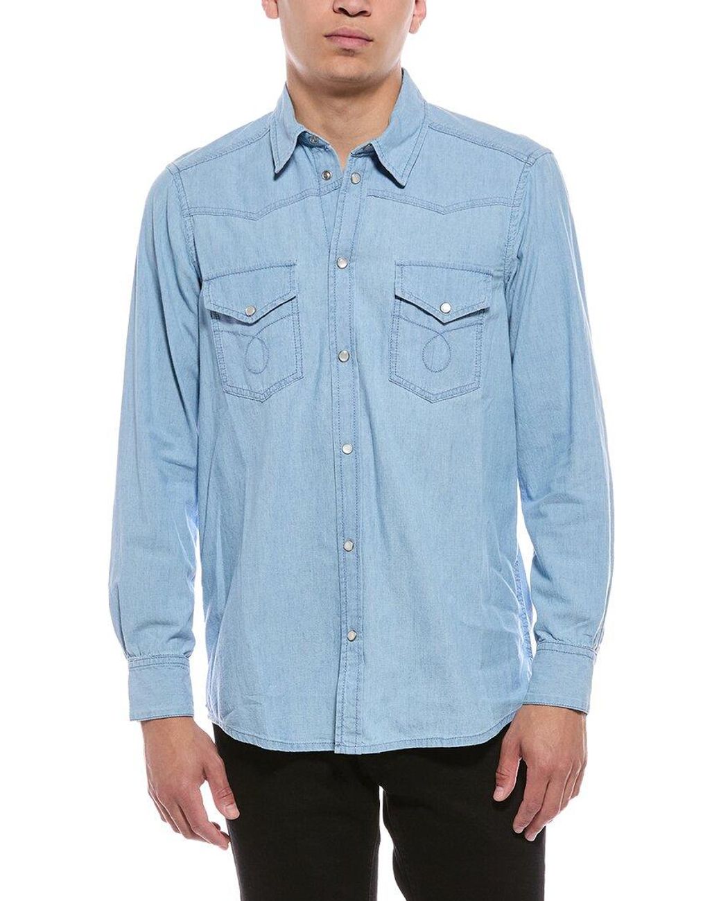BLK DNM Blue Shirt for men