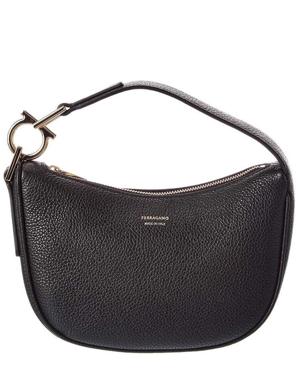 Ferragamo Blue Leather Hobo Bag