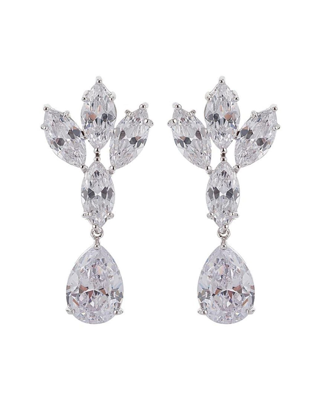 Eye Candy LA White Luxe Collection Cz Necklace And Earring Set