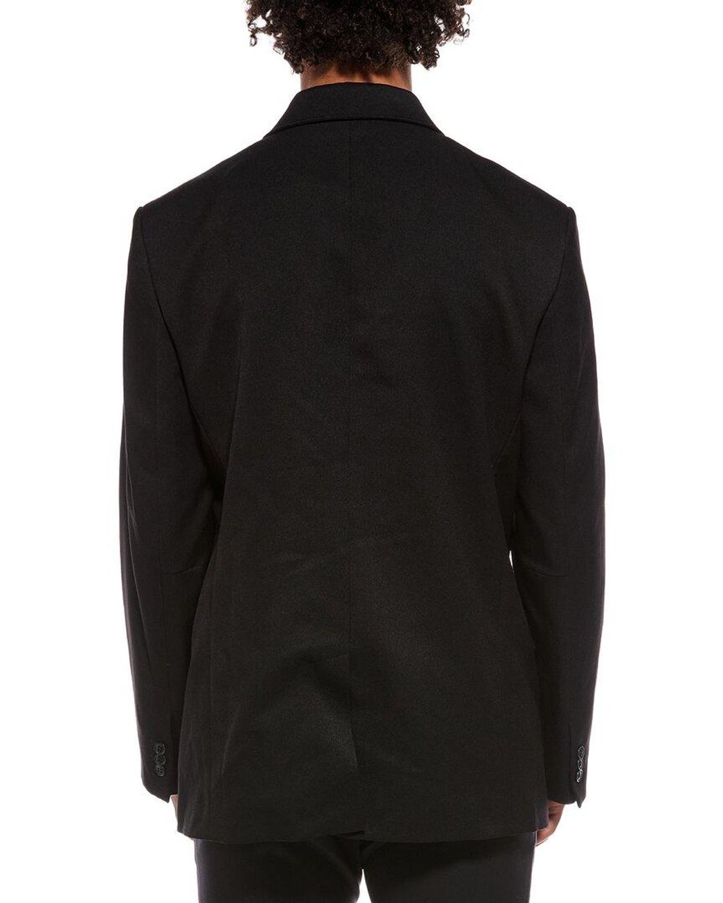 RTA Black Double Breasted Suit Jacket for men