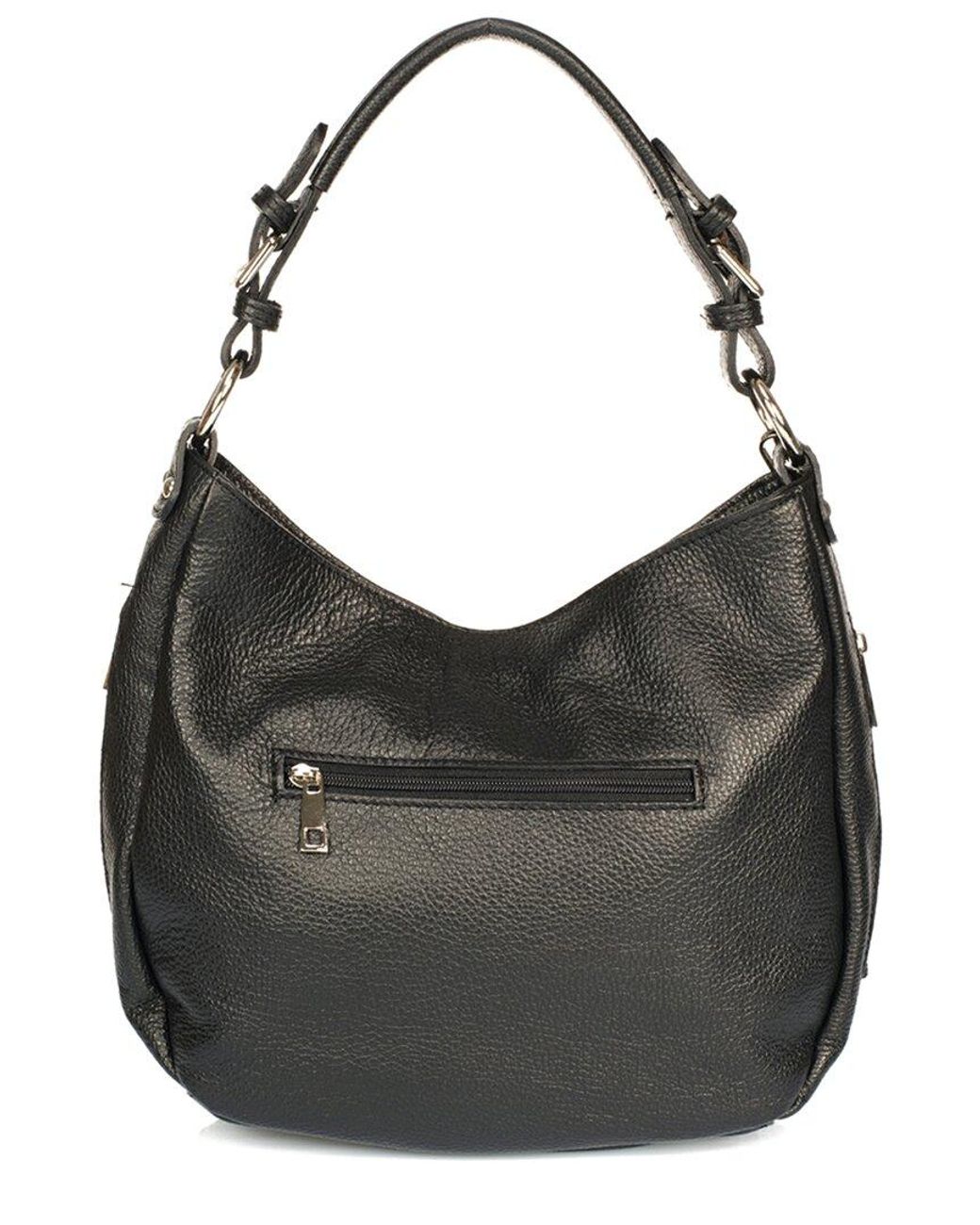Italian Leather Black Talian Leather Hobo Bag