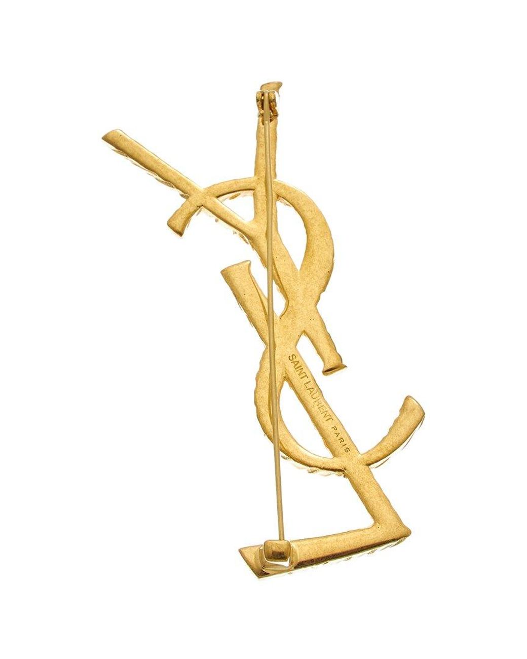 Saint Laurent Metallic Brooch