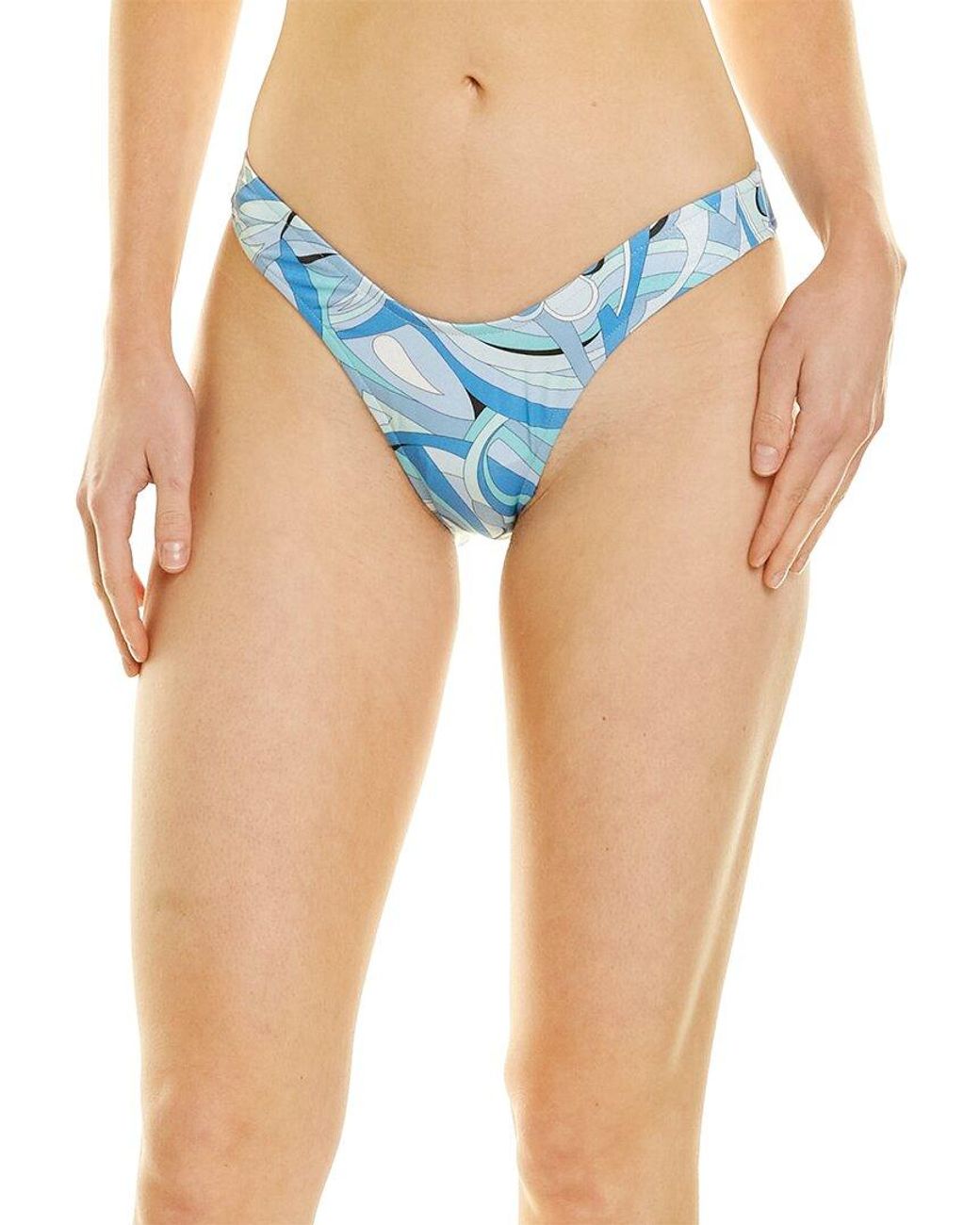 Monica Hansen Blue Beachwear Bikini Bottom