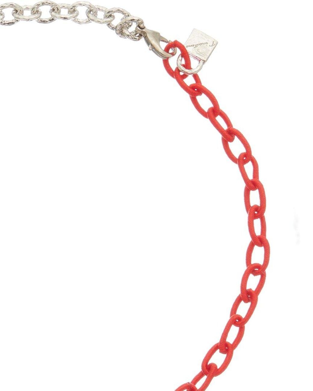 Juvell Pink 18k Plated Silk Link Necklace