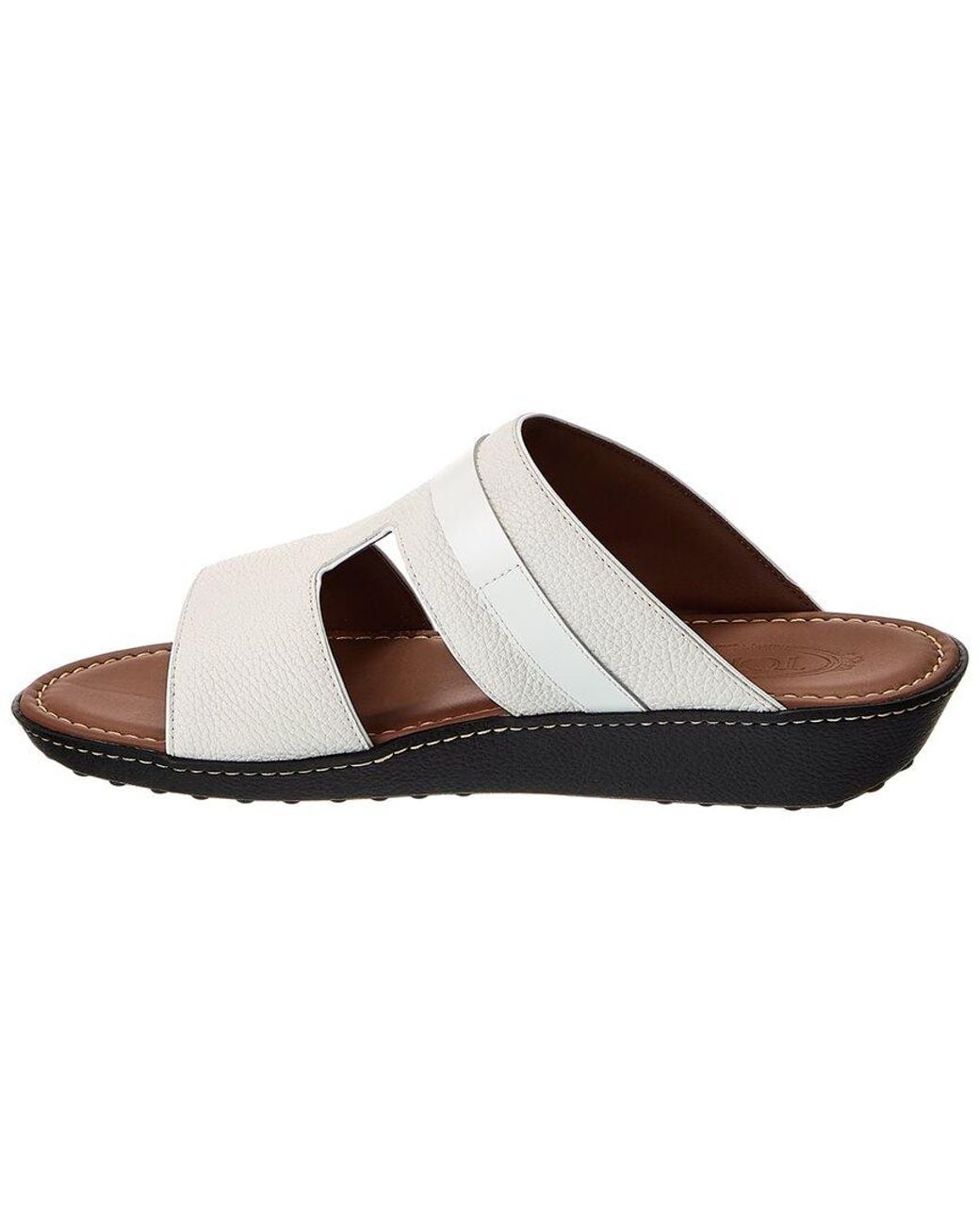 Tod's White Leather Sandal for men