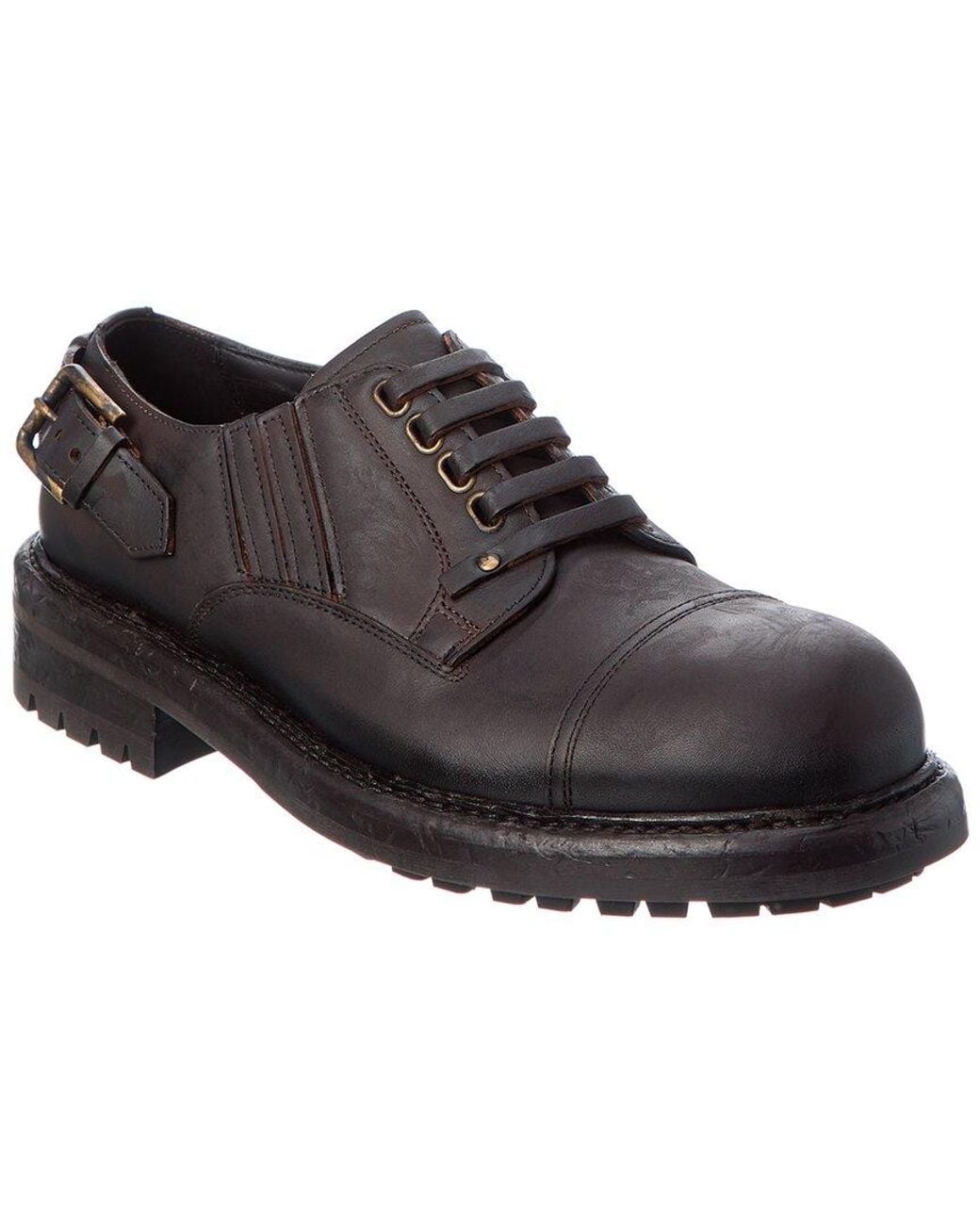 Dolce & Gabbana Brown Leather Oxford for men