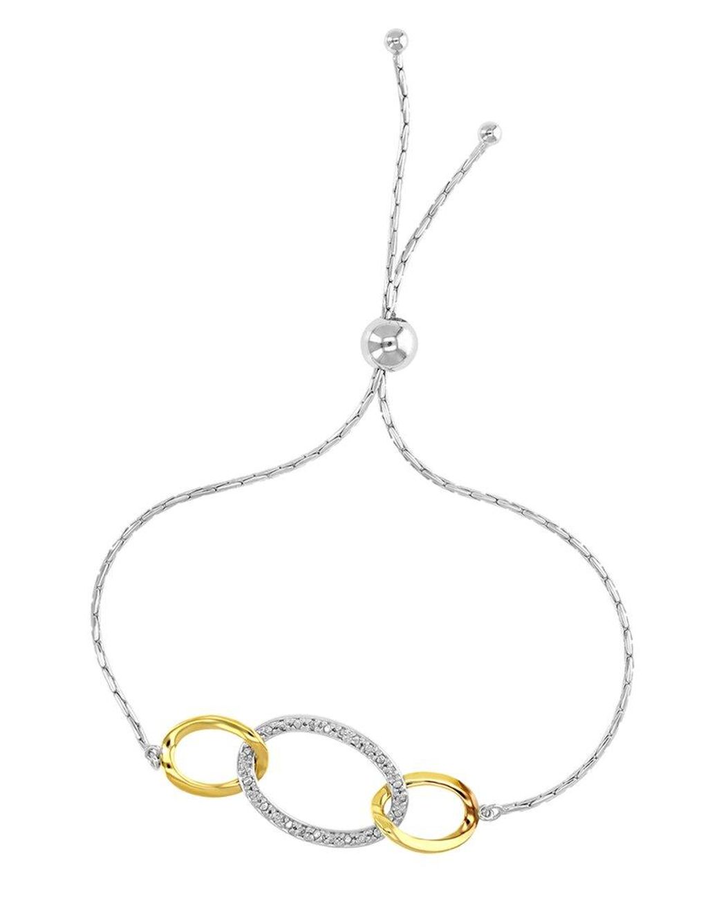 Amairah Metallic Vermeil 0.10 Ct. Tw. Diamond Bolo Bracelet