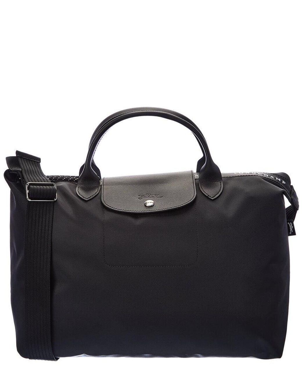 Longchamp Le Pliage Energy Canvas Short Handle Tote in Black Lyst Canada