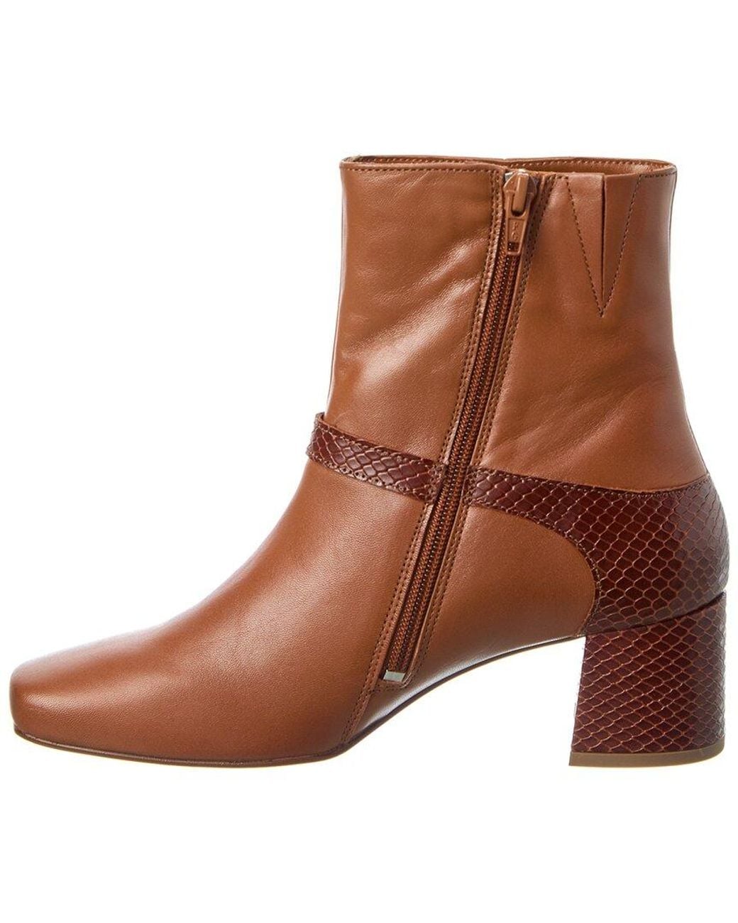 M by Bruno Magli Brown Danica Leather Boot