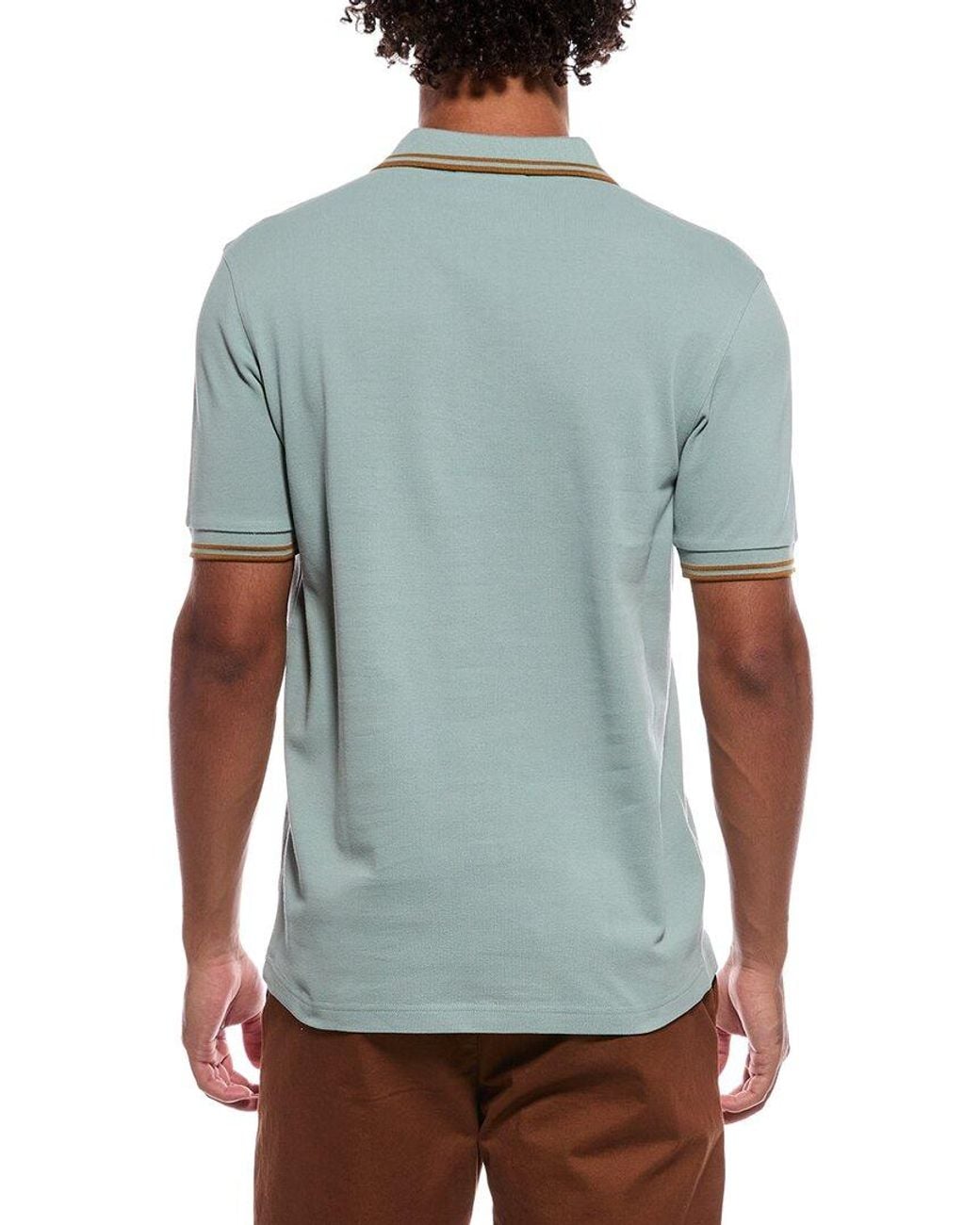 Fred Perry Blue Woven Polo for men