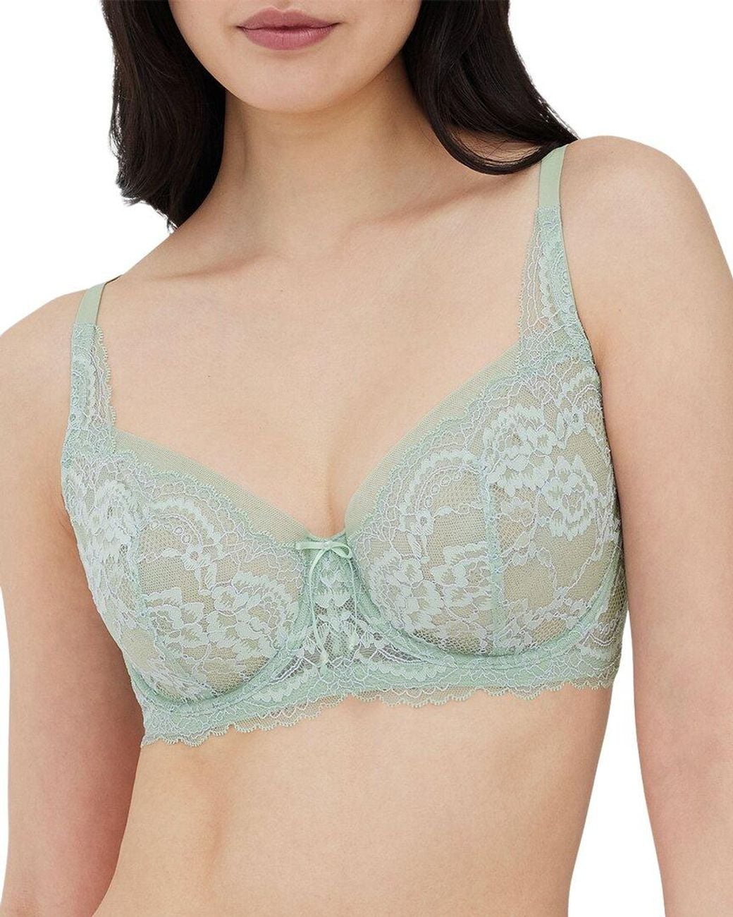Skarlett Blue Green Minx Lace Balconette Bra