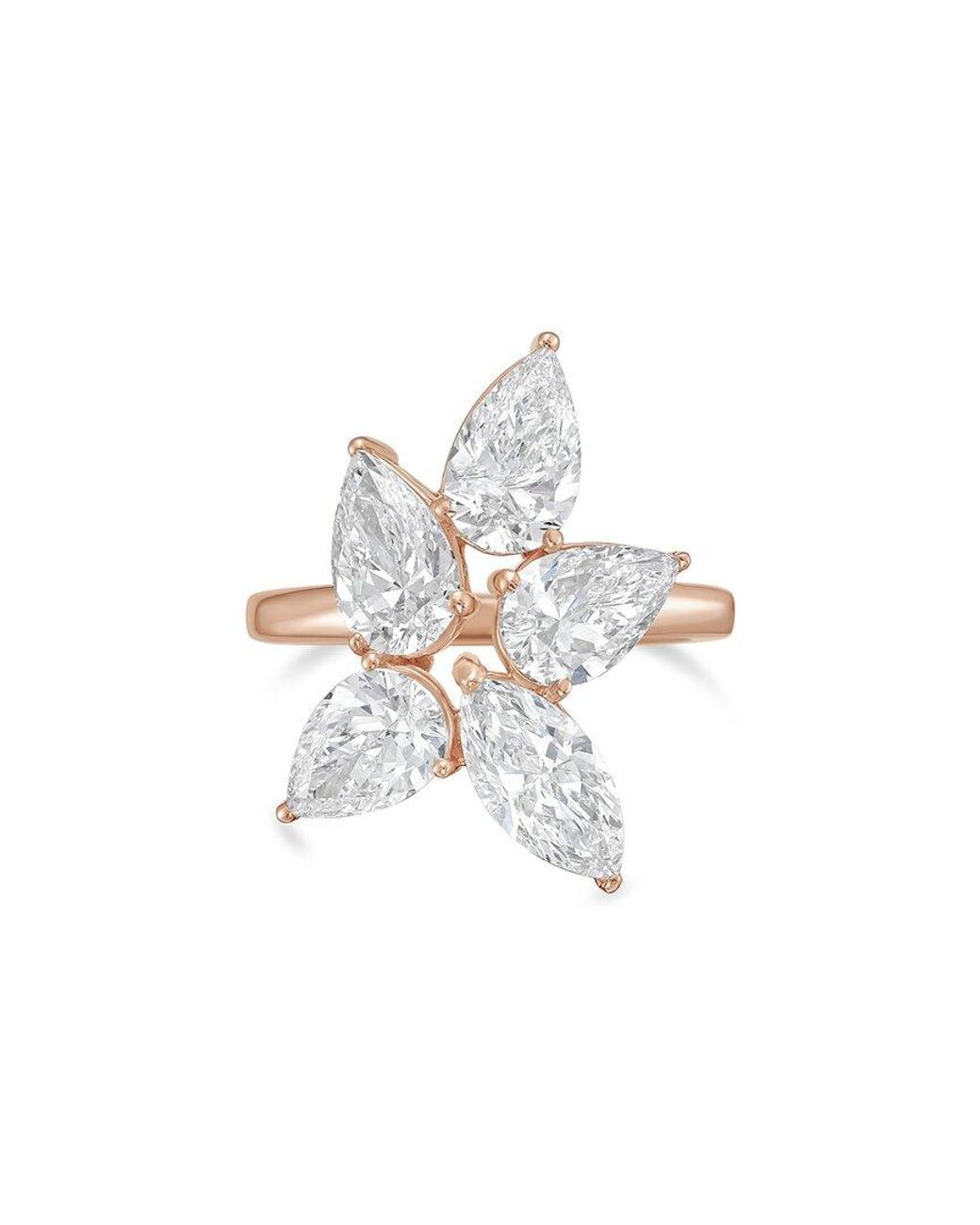 Diana M White Diana M. 18K Rose 6.00 Ct. Tw. Lab-Grown Diamond Fashion Ring
