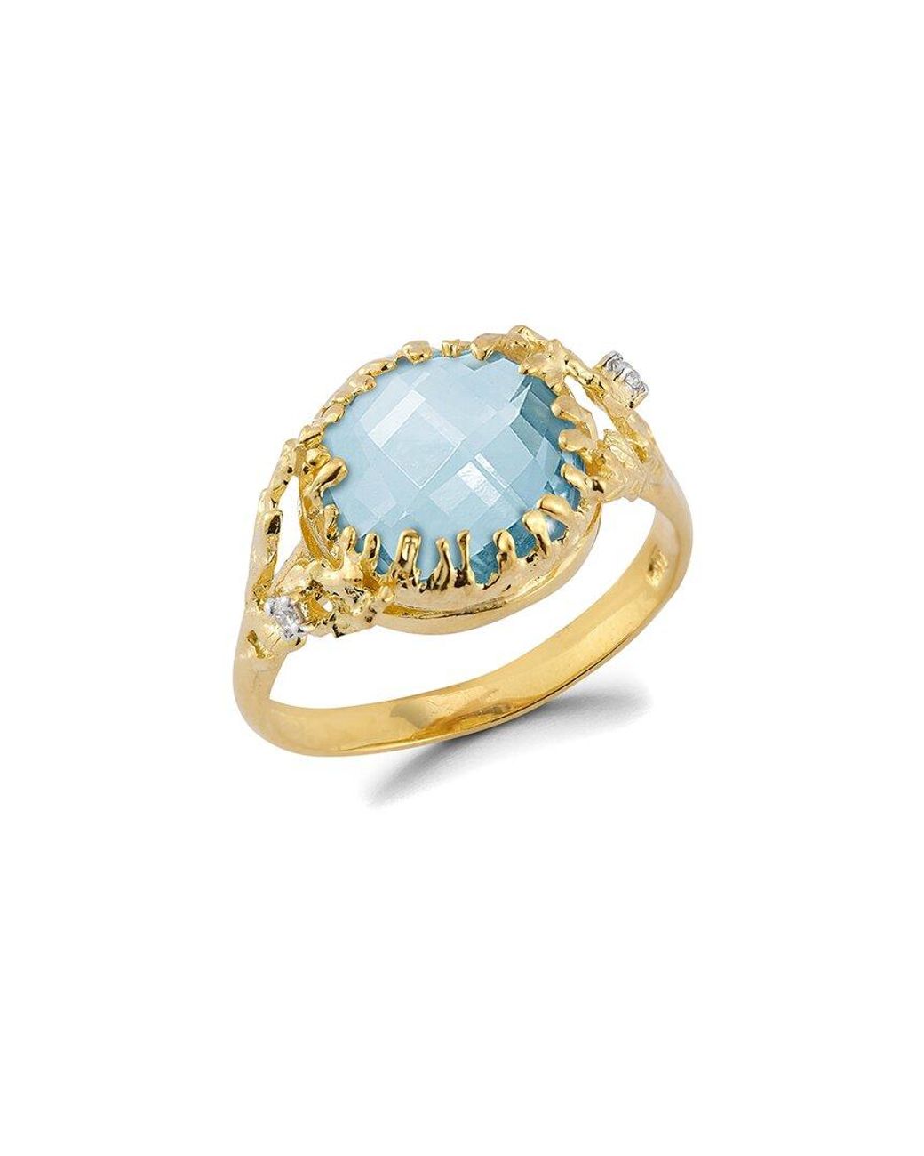 Reiss Blue 14k 0.03 Ct. Tw. Diamond Ring