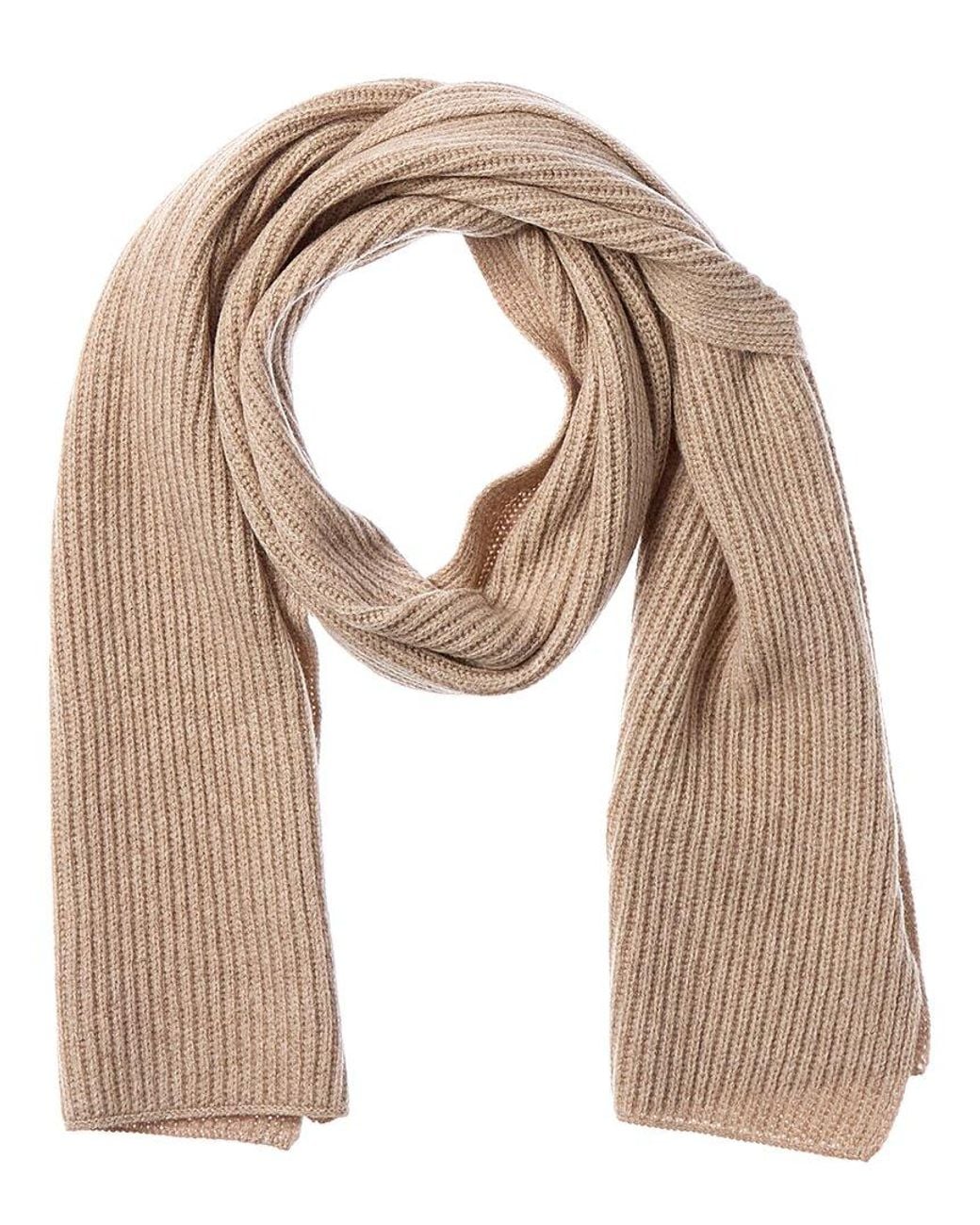 NAADAM Natural Collection Ribbed Wool & Cashmere-Blend Scarf