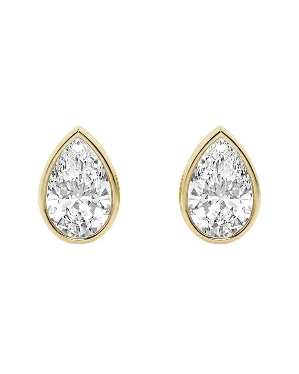 Lab Grown Diamonds Metallic 14K 1.00 Ct. Tw. Lab-Grown Diamond Studs