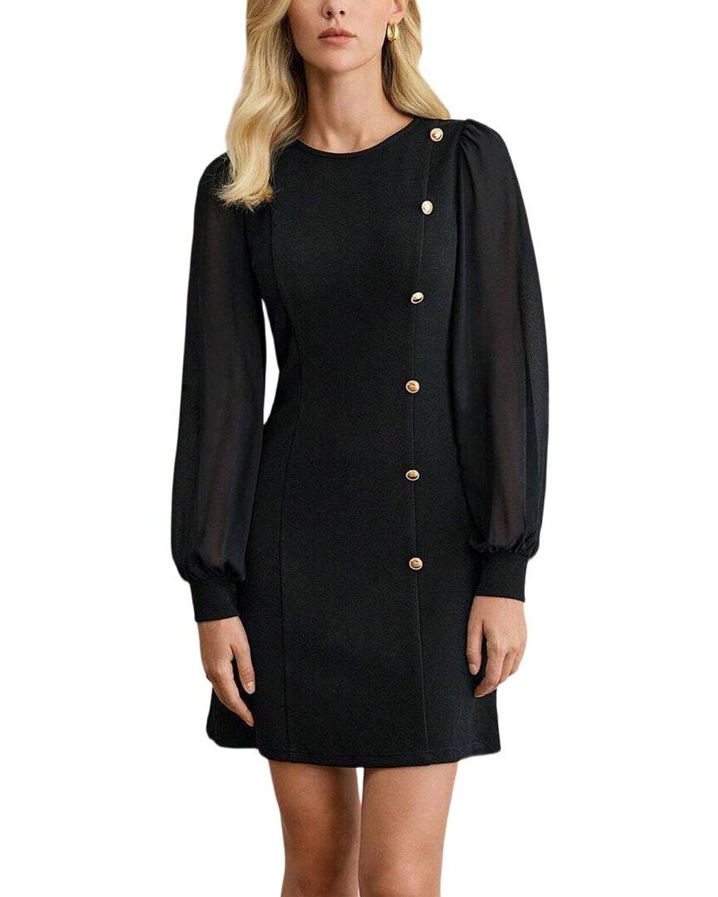 TAZGA Black Mini Dress