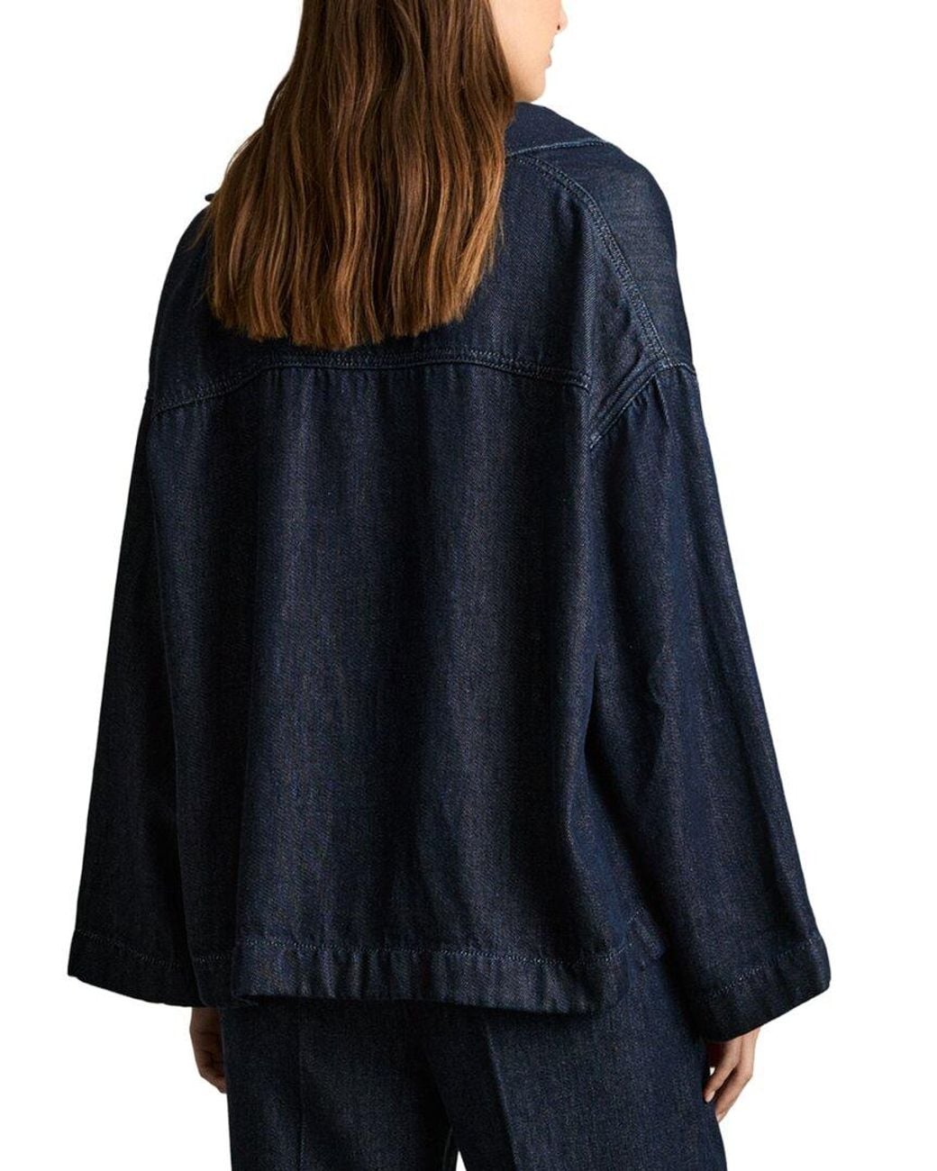 Reiss Blue Reed Denim Overshirt