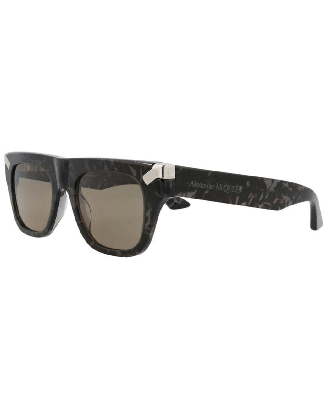 McQueen Black Am0441S 51Mm Sunglasses for men