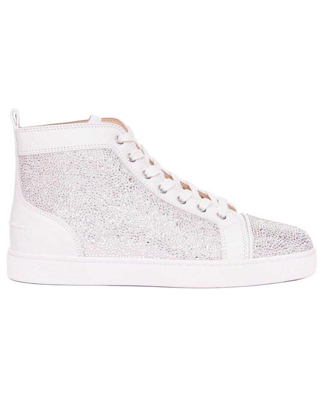 Christian Louboutin Natural Leather Louis Strass Sneaker (Authentic Pre-Loved) for men