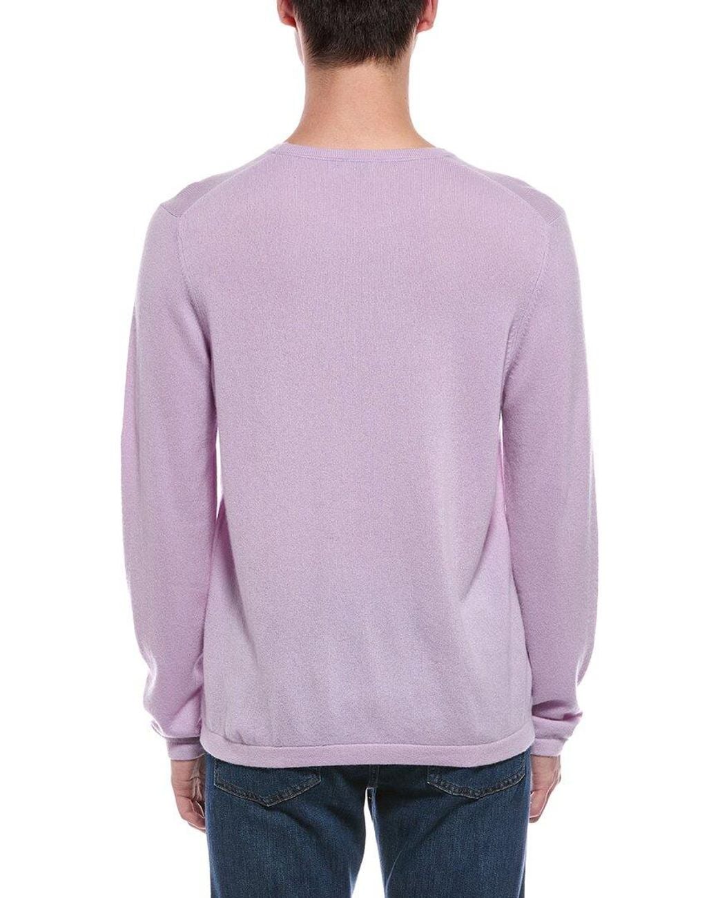 Faherty Brand Purple Tropical Cashmere Crewneck Sweater for men