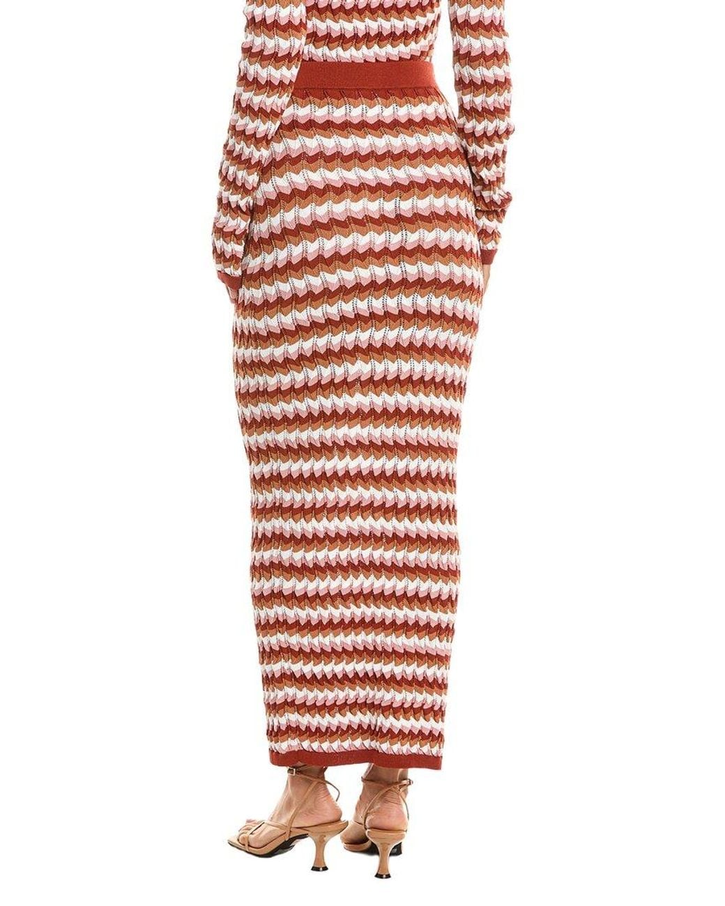 Ronny Kobo Red Drake Knit Skirt