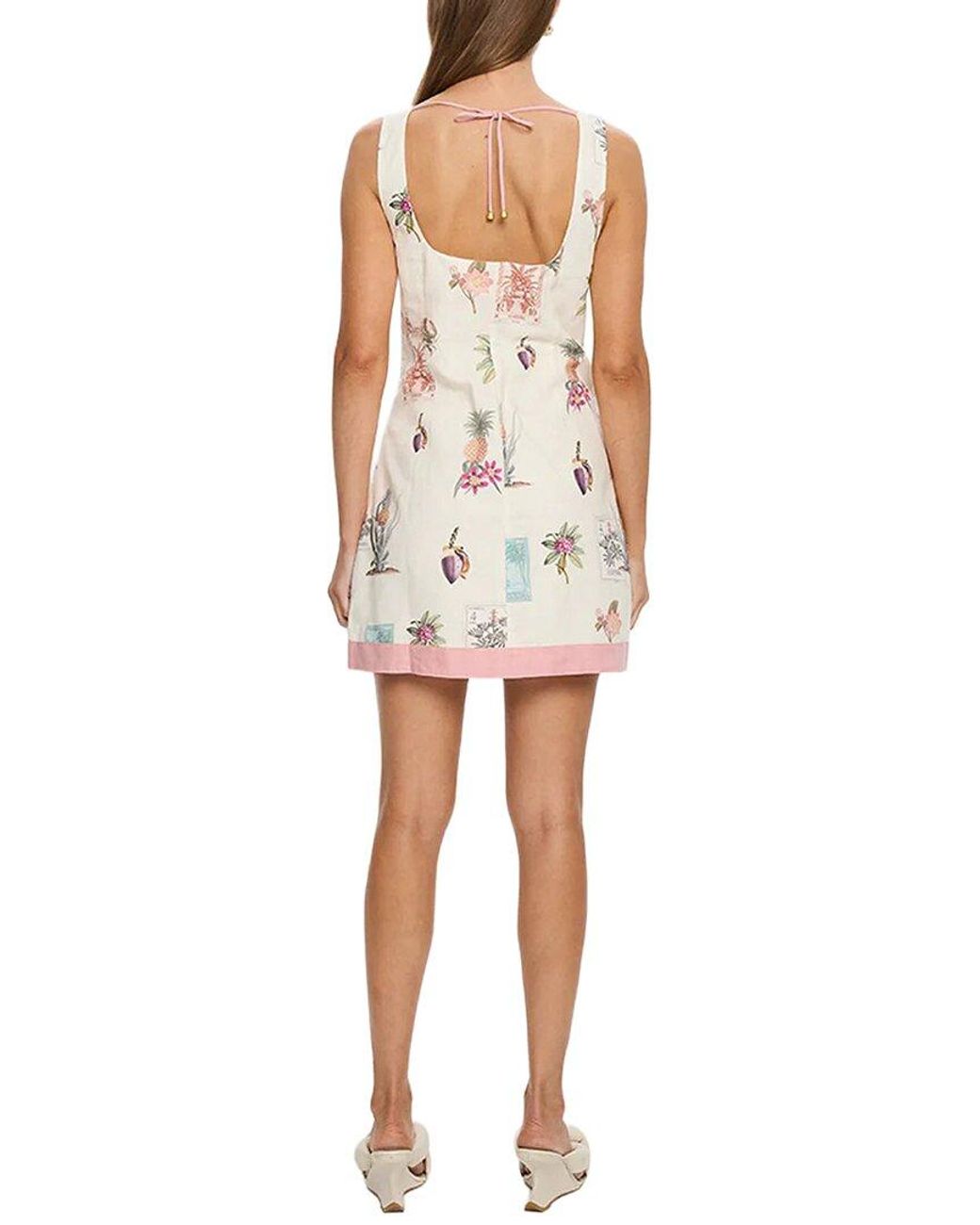 AMINA GLAM White Mini Dress