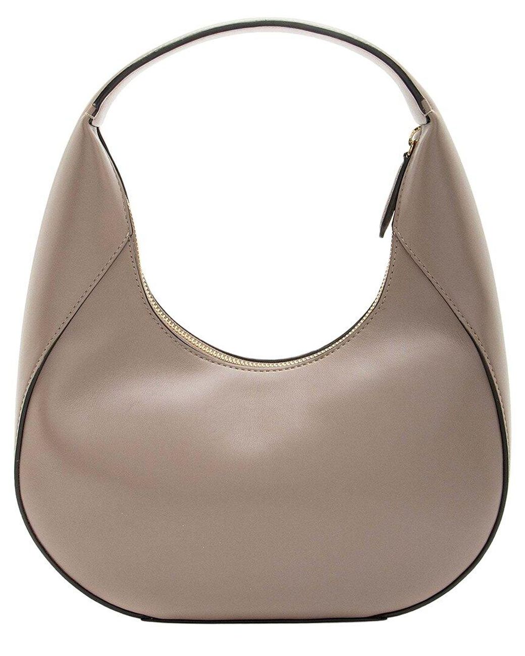 Stella McCartney Gray Beige Eco Alter Nappa Perforated Logo Small Hobo (authentic Pre-loved)